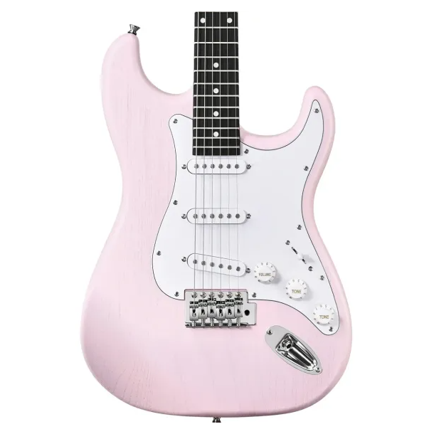 Donner DST-80 Electric Guitar Package shell pink